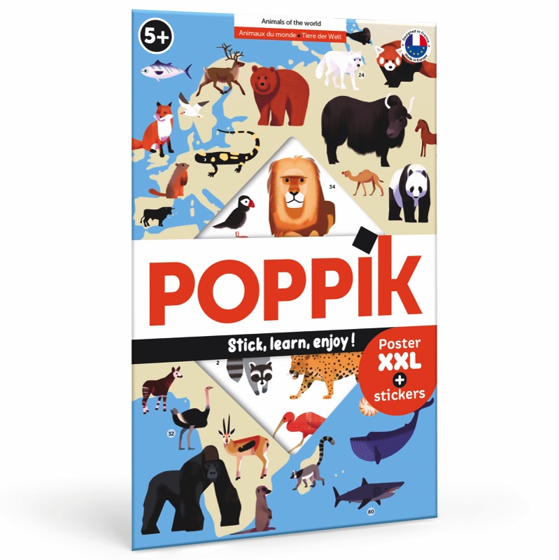 Poster créatifs stickers - Bébés animaux - Poppik - Autocollants, gommettes  – Les Buissonniers