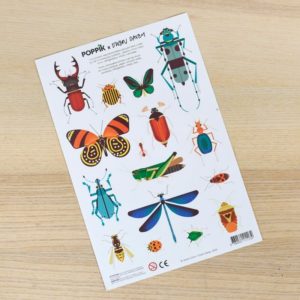 stickers insectes owen davey poppik