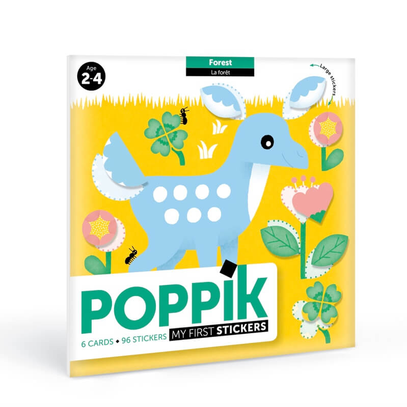 Cartes de gommettes animaux Poppik - Le petit Souk