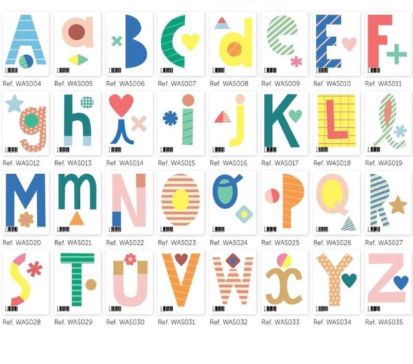 stickers muraux lettres