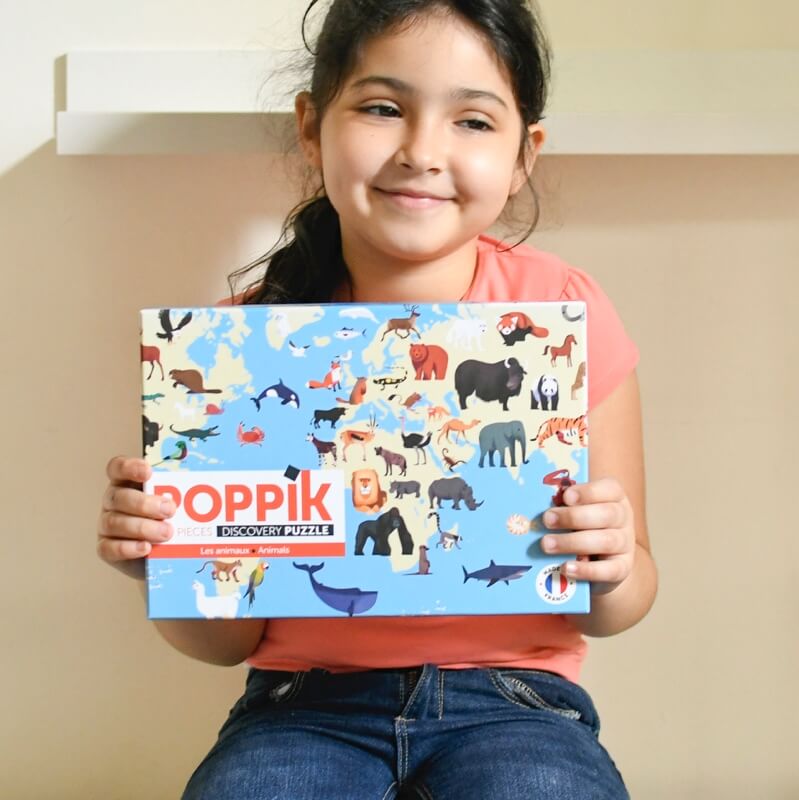 Puzzle éducatif Poppik 500 pièces - Animaux (7 ans)