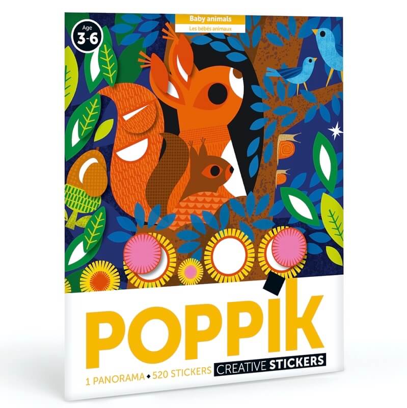 Poster créatifs stickers - Bébés animaux - Poppik - Autocollants, gommettes  – Les Buissonniers