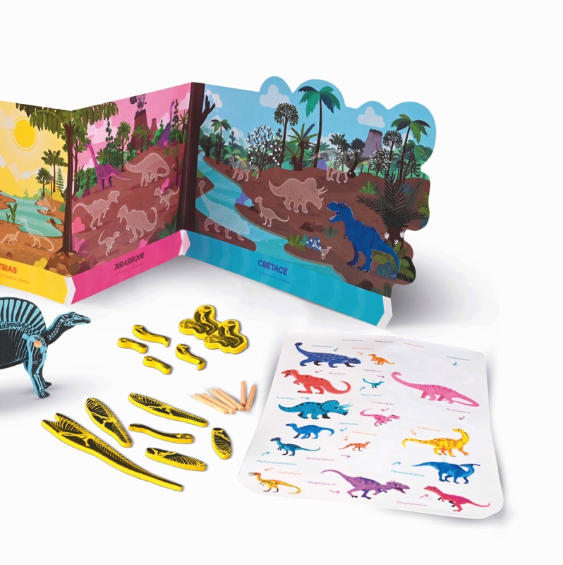 Pandacraft - Kit éducatif et créatif Tricératops